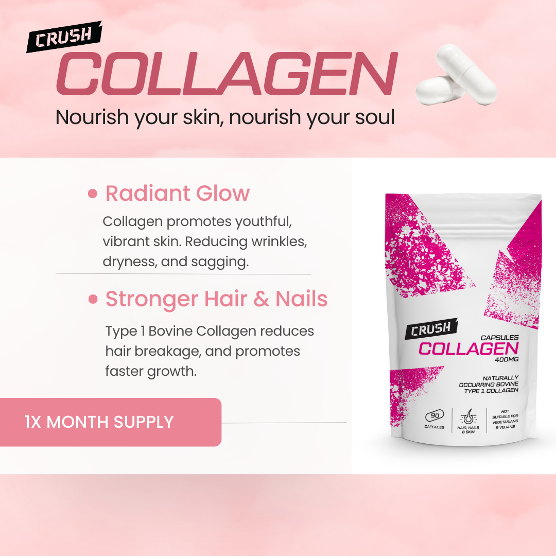 Collagen Capsules + Vitamin D3 & K2 | Boost Hair, Skin, and Nail Health | Immune Support